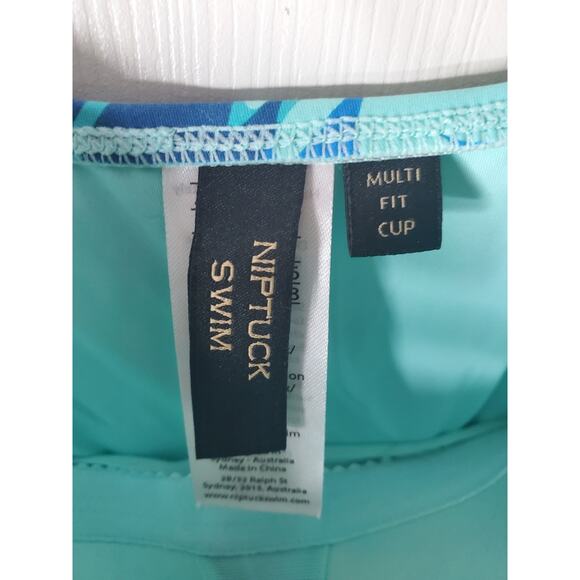 Nip Tuck Swim One Piece Blue Swimsuit, NWOT, US 6 - Picture 5 of 6